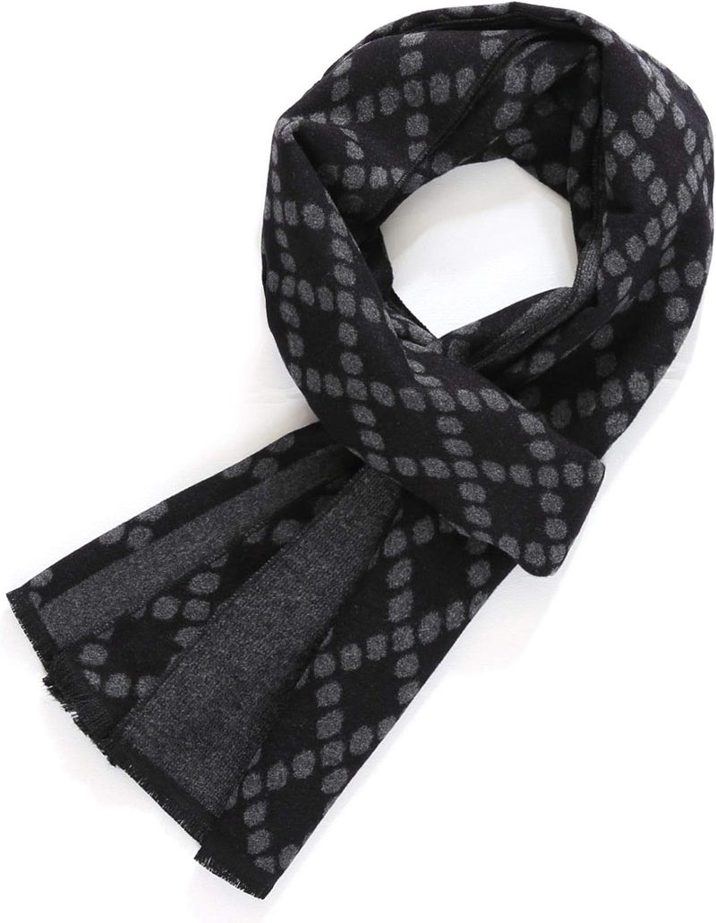 FULLRON Store Men Winter Scarf Soft Warm Long Cashmere Feel Scarves - Image 1